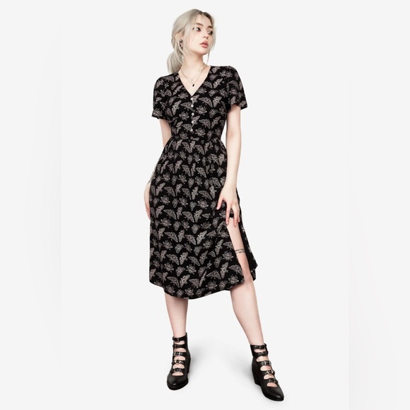 Disturbia Dresses & Skirts - Disturbia Mortmoth Short Sleeve Midi Dress US 8 / UK 12